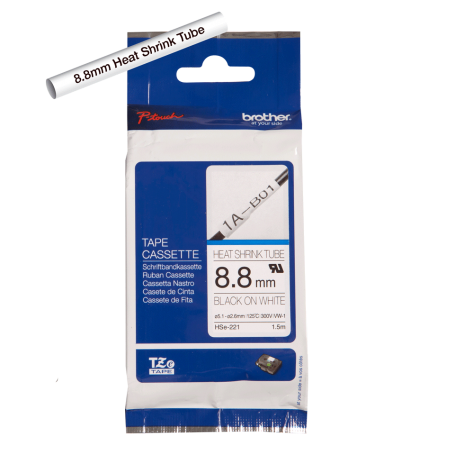 HSE-221 CINTA TUBO TERMOCONTRAIBLE BROTHER HSE221 8,8 mm.