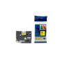 CINTA ADHESIVA COMPATIBLE TZC-641 PARA ROTULADORA BROTHER AMARILLO LETRAS NEGRAS 18MM X 8M