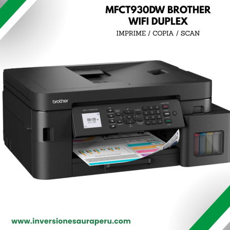 Multifuncional BROTHER MFC-T930DW WIFI Imprime Copia Escanea