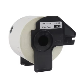 ROLLO COMPATIBLE DK11202 CINTA PRE CORTADA 62MM X 100MM 300 ETIQUETAS