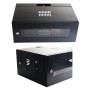 Gabinete de Pared 4 RU (4UR) Abatible 24.50 x 55 x 41 cm Puerta de Metal con Vidrio