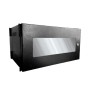 Gabinete de Pared 4 RU (4UR) Abatible 24.50 x 55 x 41 cm Puerta de Metal con Vidrio