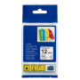CINTA COMPATIBLE TZc-FX231 DE 12MM X 8M NEGRO SOBRE BLANCO FLEXIBLE