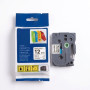 CINTA COMPATIBLE TZc-FX231 DE 12MM X 8M NEGRO SOBRE BLANCO FLEXIBLE