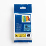 CINTA COMPATIBLE TZc-S541 SUPER ADHESIVO 18MM X 8M NEGRO SOBRE AZUL Meta-título
