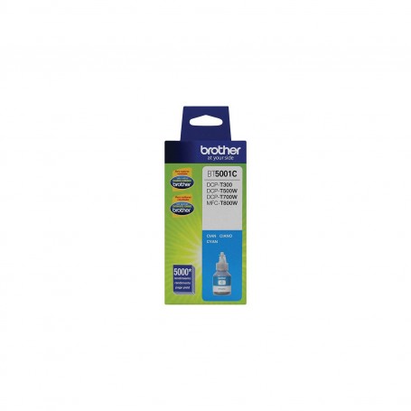 Botella de tinta brother Azul (cyan) BT5001C para impresoras