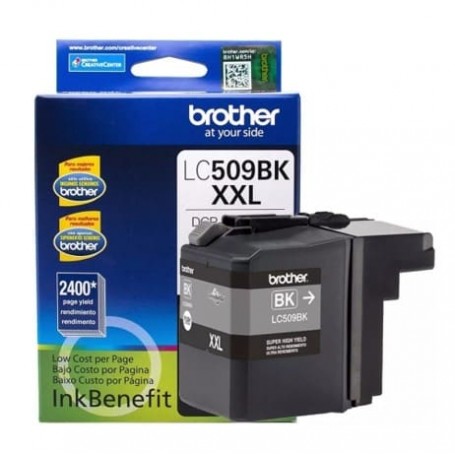 CARTUCHO BROTHER TINTA LC-509BK XXL BLACK PARA IMPRESORA SERIE J