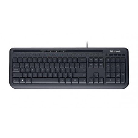 Teclado Microsoft Wired 600, USB, Español, Negro - INVERSIONES AURA