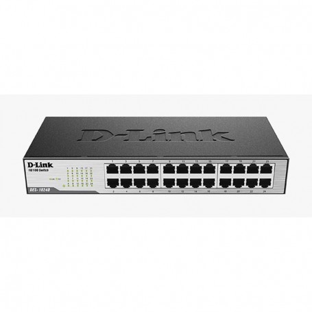 D-LINK SWITCH DE 24 PUERTOS 10/100 NO ADMINISTRABLE DES-1024D  - AURA PERU