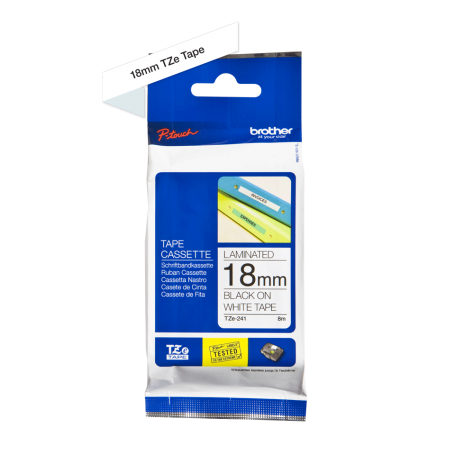 CINTA BROTHER TZE-241 18MM X 8M PARA ROTULADORA