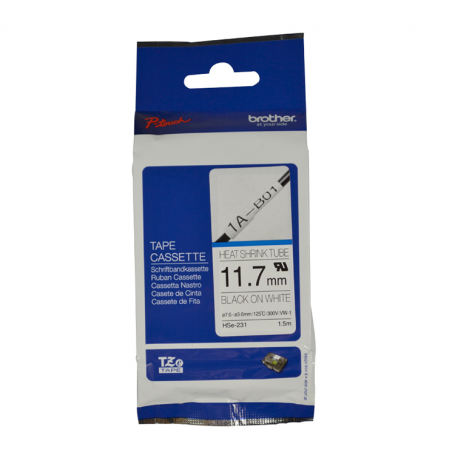 Cinta Tubo Termocontraíble HSe231 Brother para rotuladora - Inversiones aura