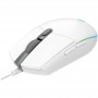 MOUSE LOGITECH G203 GAMING LIGHTSYNC OPTICAL 8000 DPI RGB WHITE - AURA