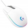 MOUSE LOGITECH G203 GAMING LIGHTSYNC OPTICAL 8000 DPI RGB WHITE - AURA