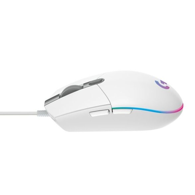 Mouse Logitech G203 Gaming Lightsync Optical 8000 Dpi Rgb White Aura